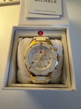 MICHELE Jellybean Silicone Strap Watch